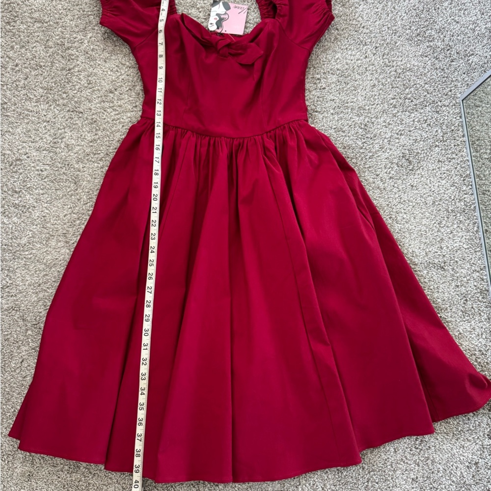 Vixen by Micheline Pitt - size Medium - BNWT Red Swing Dress